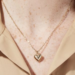 LEV Ana Lusia Puff Heart Necklace